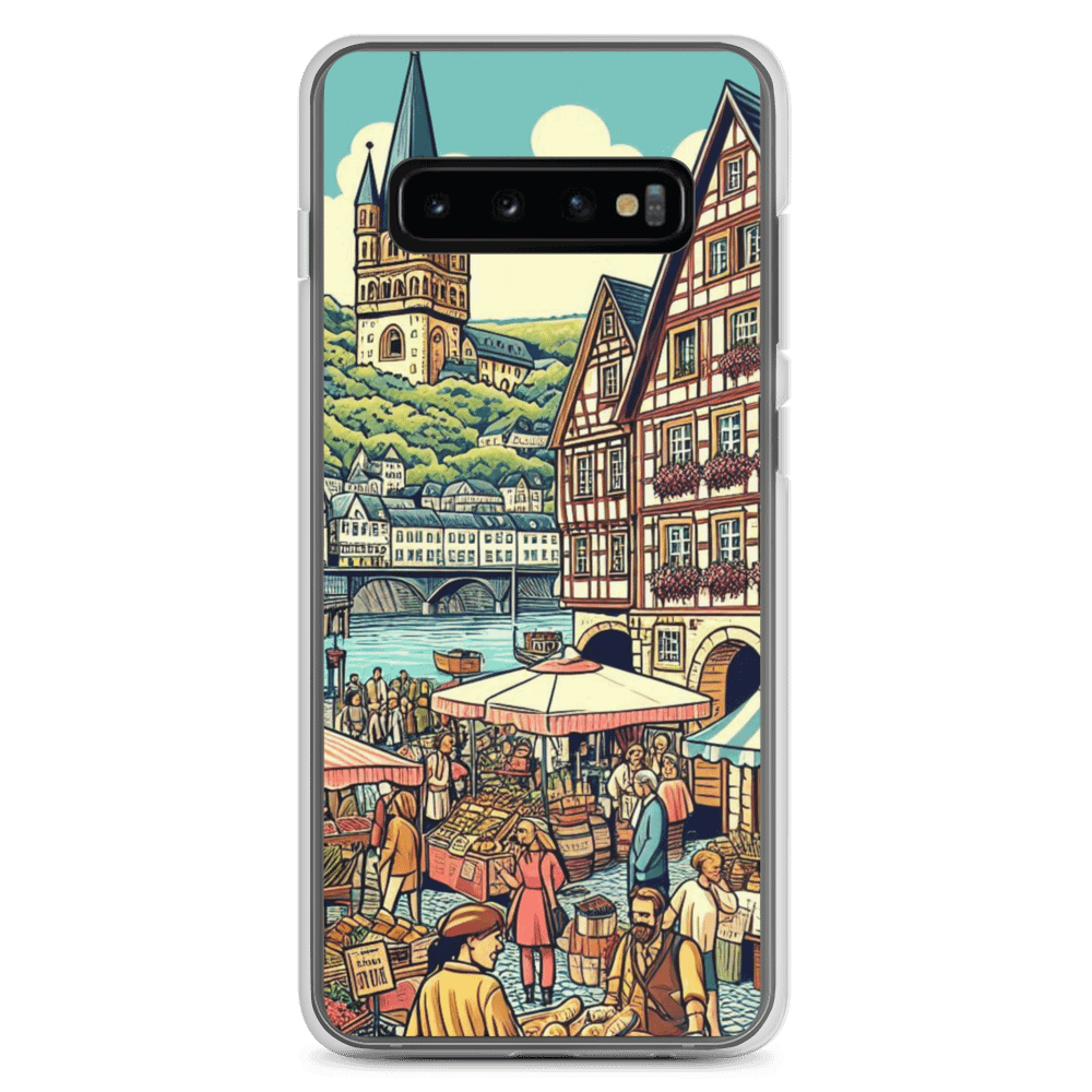 European Market Scene Clear Samsung® Case | Koblenz city product image (2)