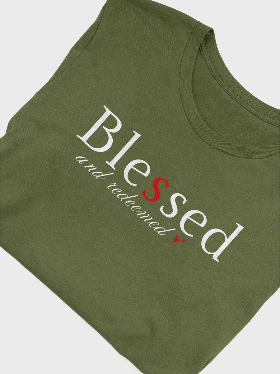 Blessed and Redeemed Christian Faith Bella Canvas T-shirt product image (2)
