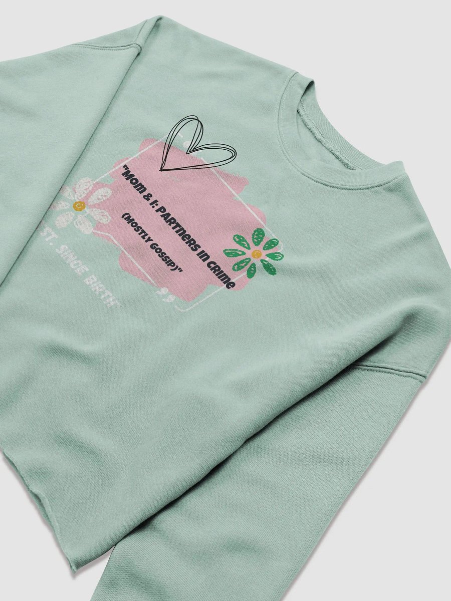 Mom & I: Partners in Crime Crop Sweatshirt product image (9)