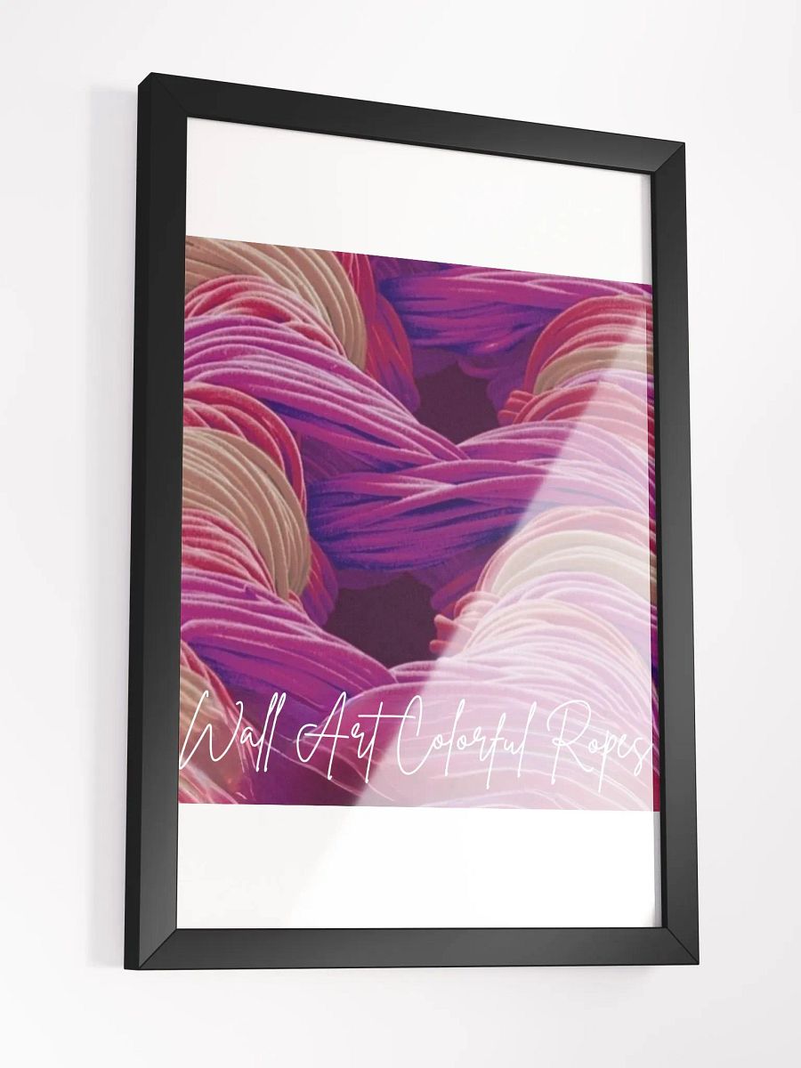Colorful Ropes Framed High-Quality Matte Poster (in) product image (3)