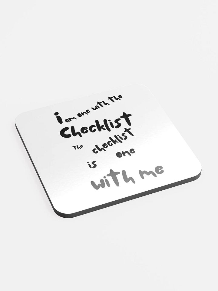 Checklist Chic Glossed Coaster product image (2)