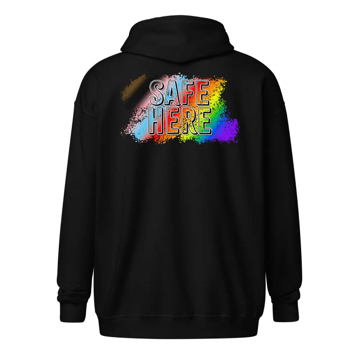 OkayishAF Safe Here Zip Up Hoodie product image (1)