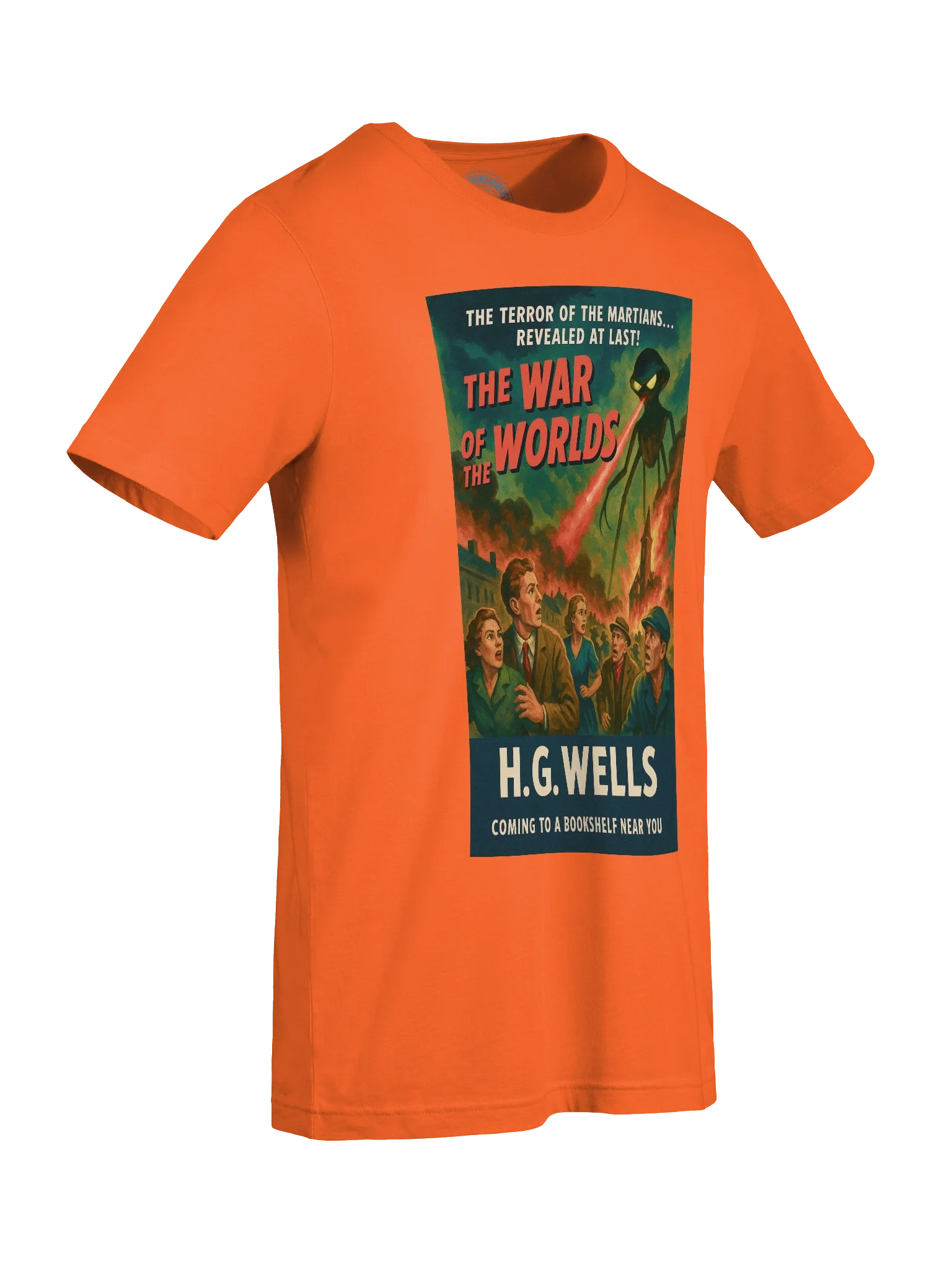 "The War of the Worlds" 1950's Faux Retro Film Poster H.G. Wells Concert Tee Fit Unisex T-Shirt product image (69)