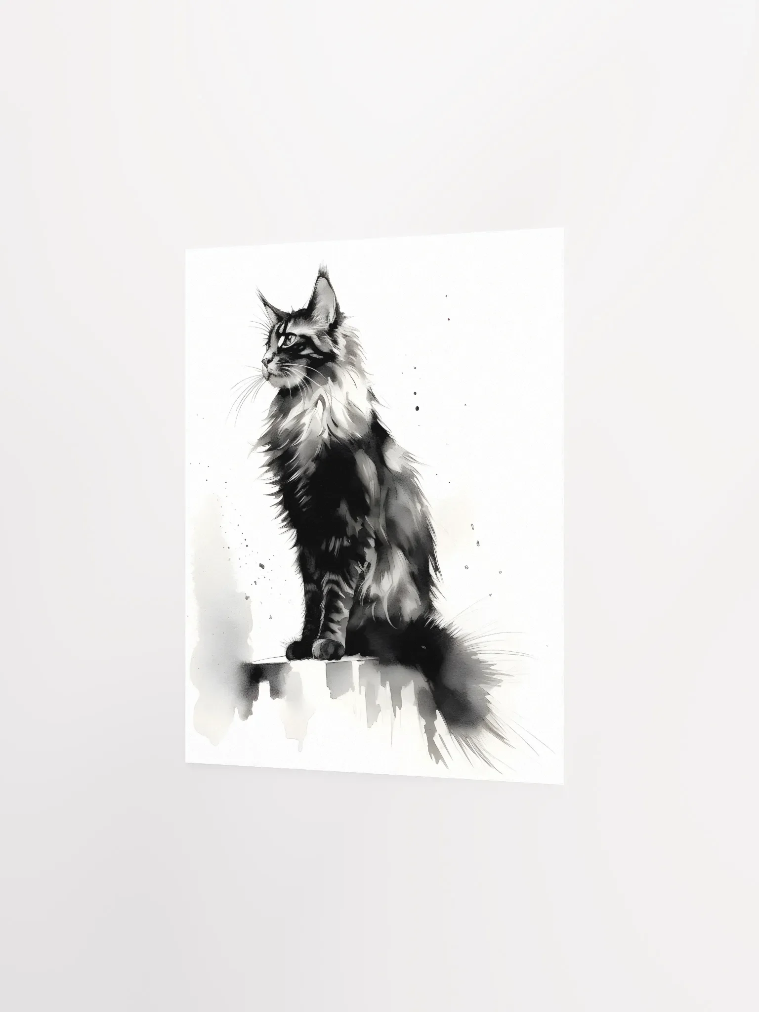 Maine Coon Minimal Art Print product image (2)