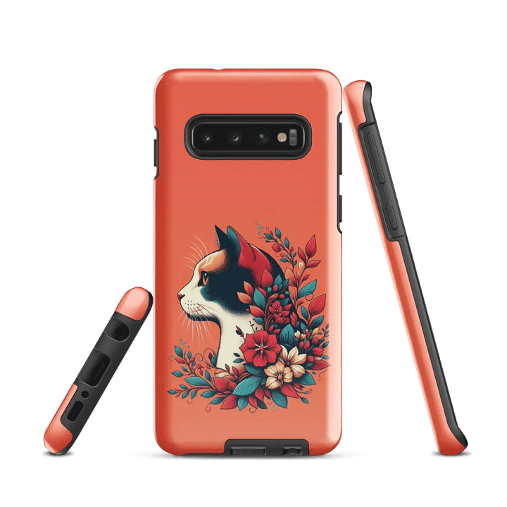 Floral Feline Calico Cat Fantasy Samsung® Case product image (1)