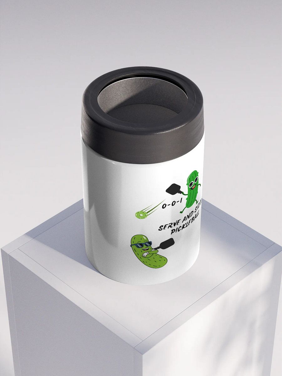 Serve and Sizzle Pickleball Stainless Steel Koozie product image (4)
