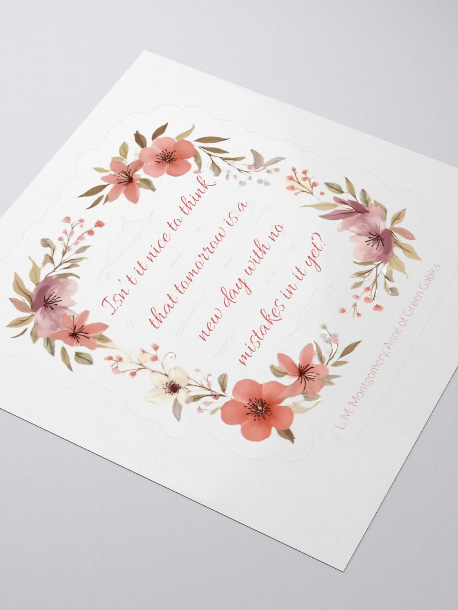 Tomorrow is a New Day Montgomery Sticker product image (7)