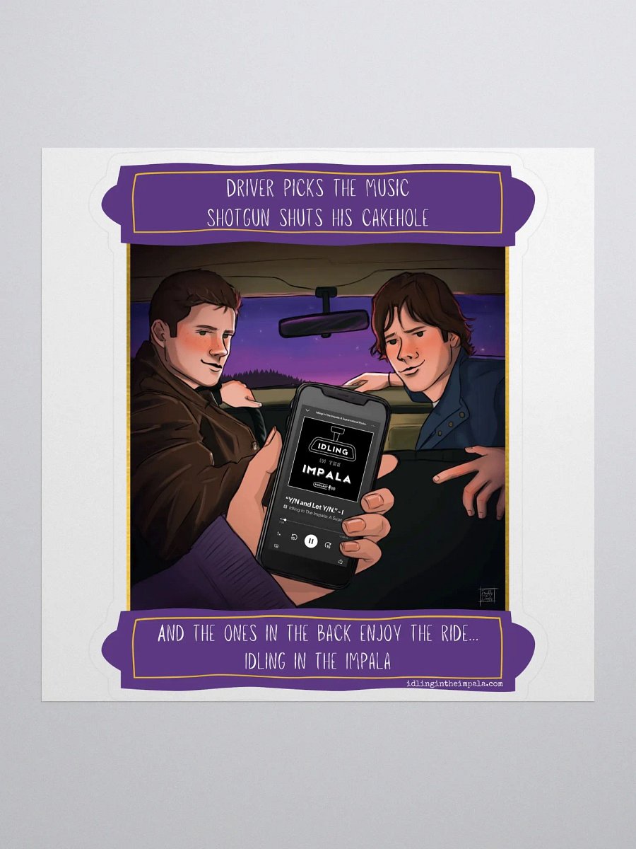 Backseat Sticker - YN And Let YN product image (1)