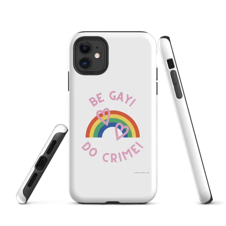 Rainbow Rebellion iPhone® Tough Case - White product image (1)