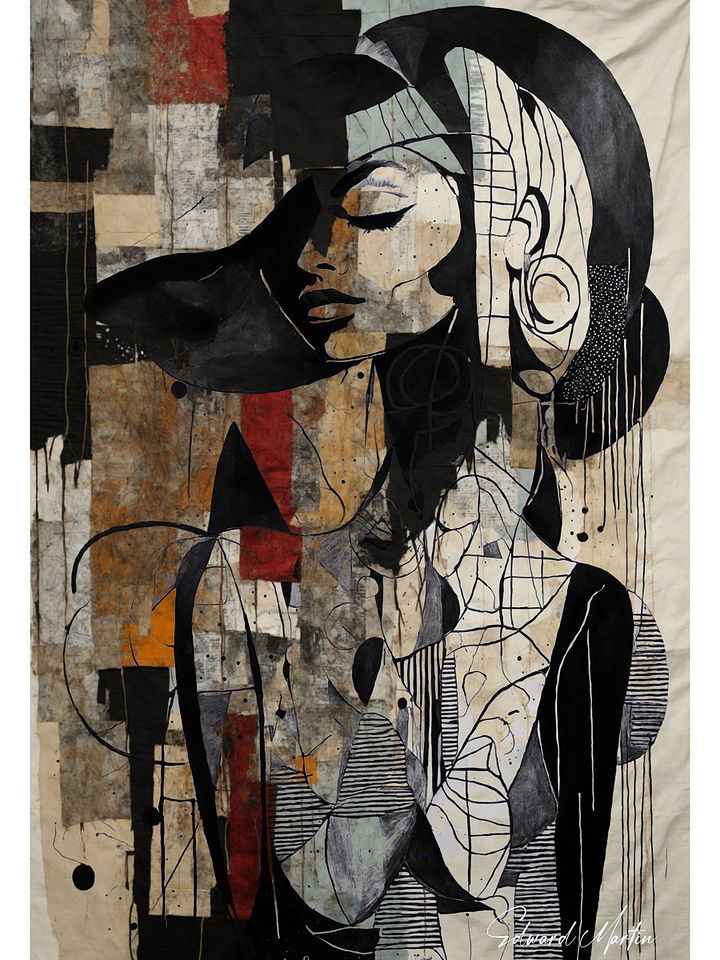 'Claire' by Edward Martin-Geometric Expression Matte Poster product image (1)