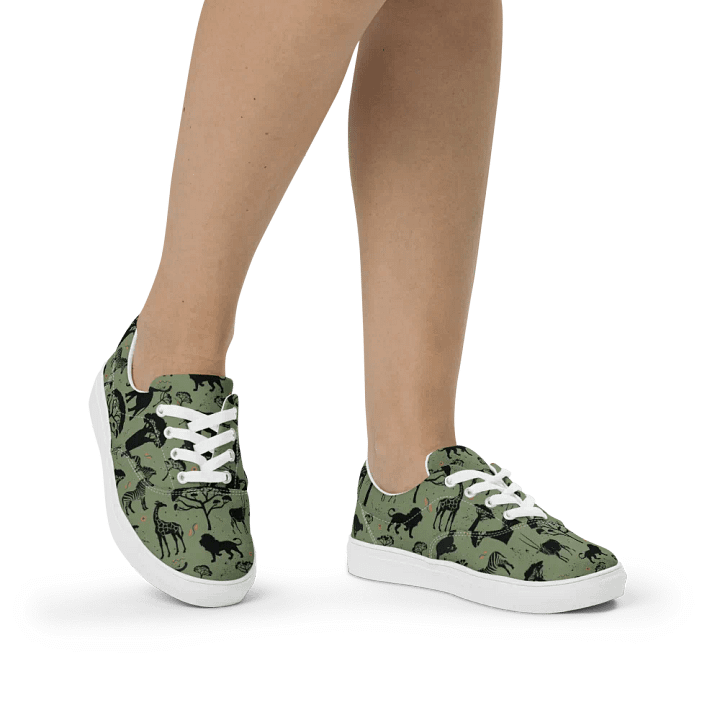 Savanah Wildlife Lace-Up Canvas Shoes product image (2)