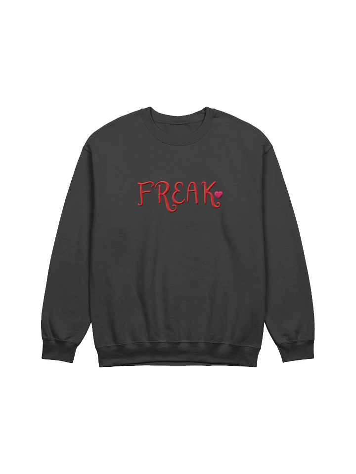 Embroidered Freak Crewneck *(RED)* product image (1)