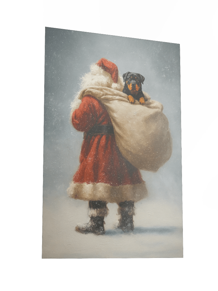Rottweiler Santa's Companion Poster product image (4)