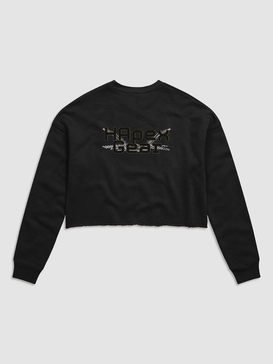 Women's Fleece Crop Sweatshirt - Black HApex Gear Black Logo product image (1)