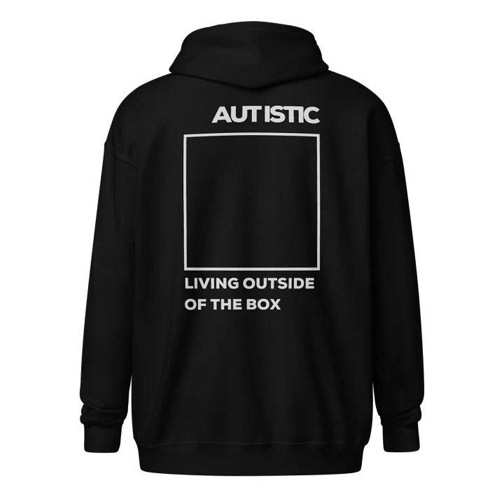 NeuroDivergent Rebel - Autistic - Living Outside the Box Unisex Zip Hoodie product image (1)