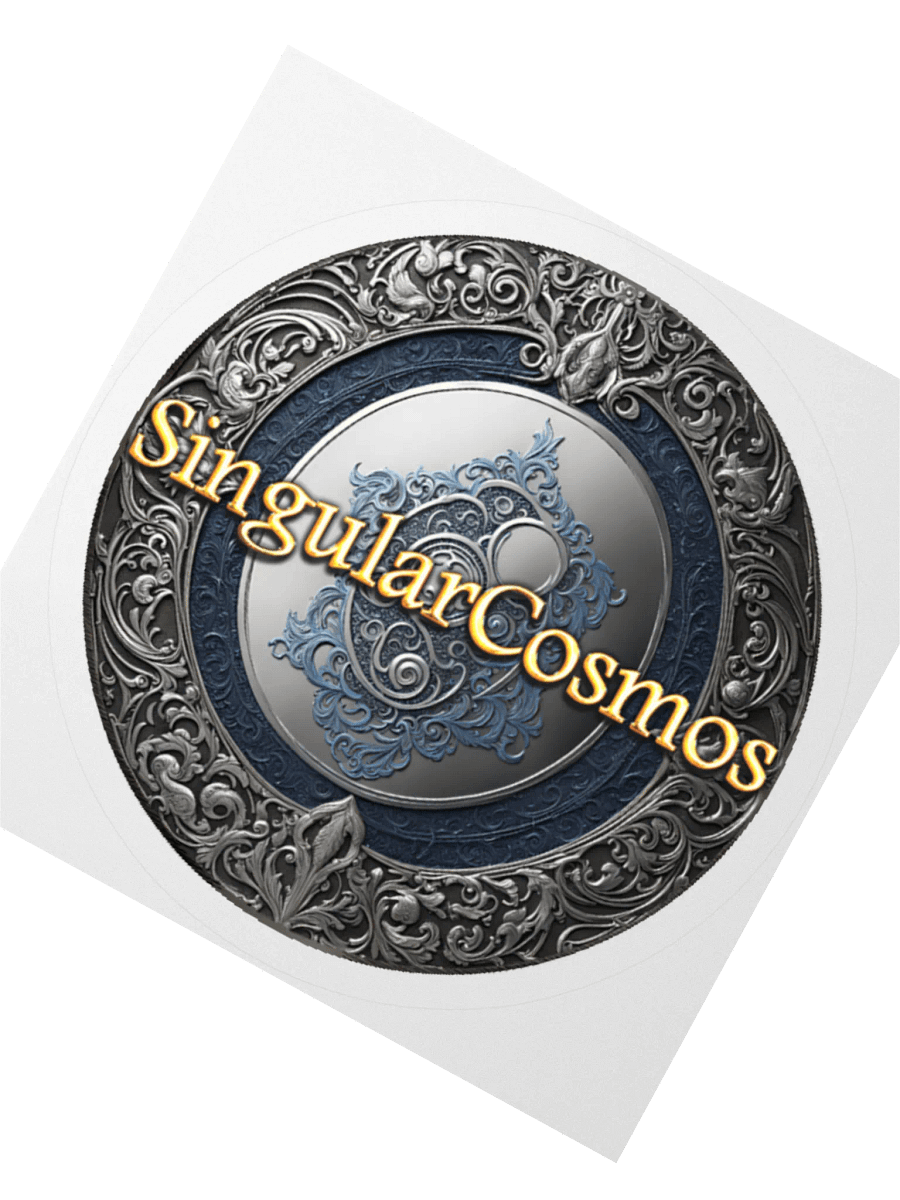 Singular Cosmos White Kiss Cut Sticker product image (3)