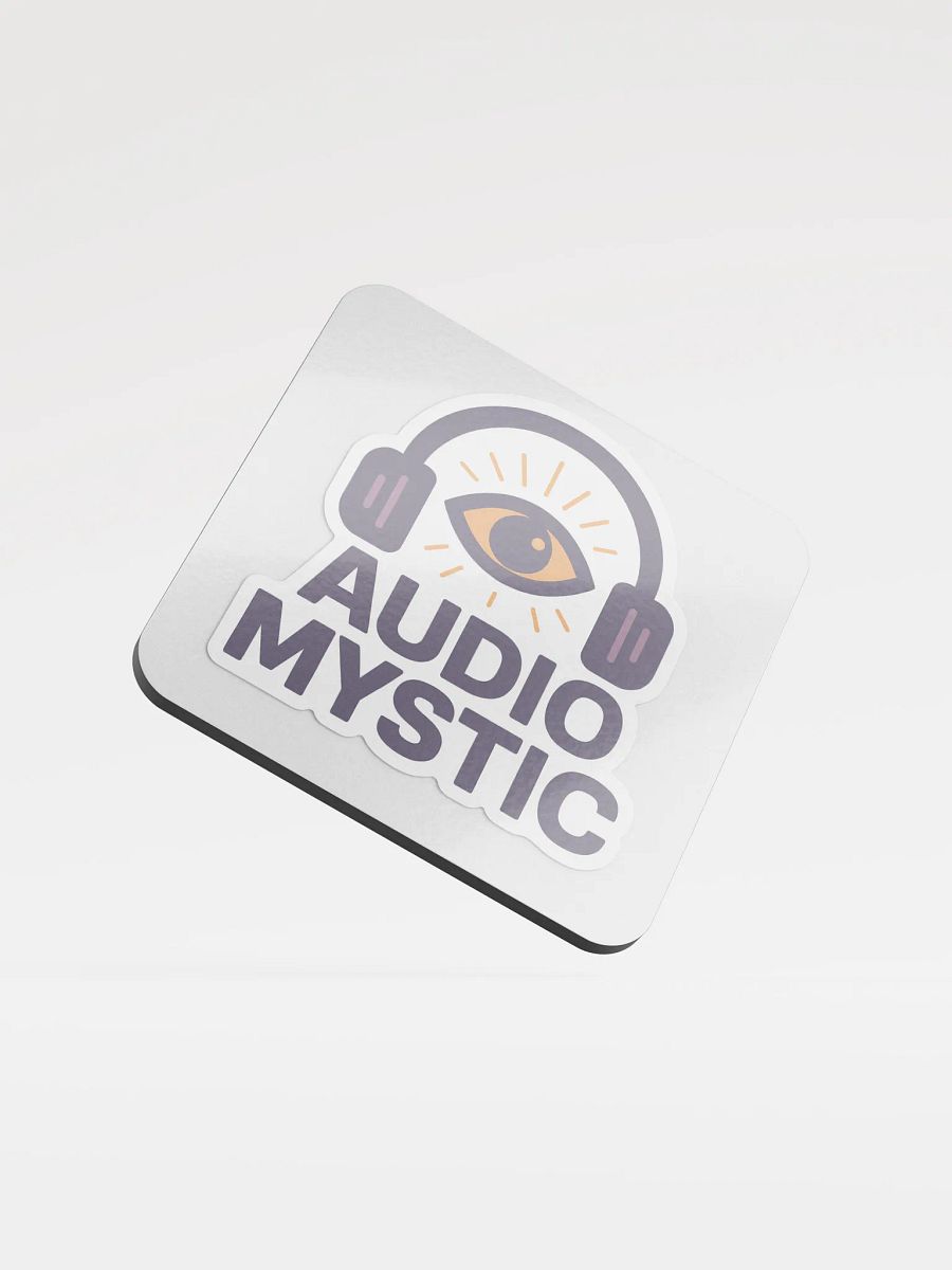 AUDIO MYSTIC — Headphones of Higher Perception Coaster product image (1)