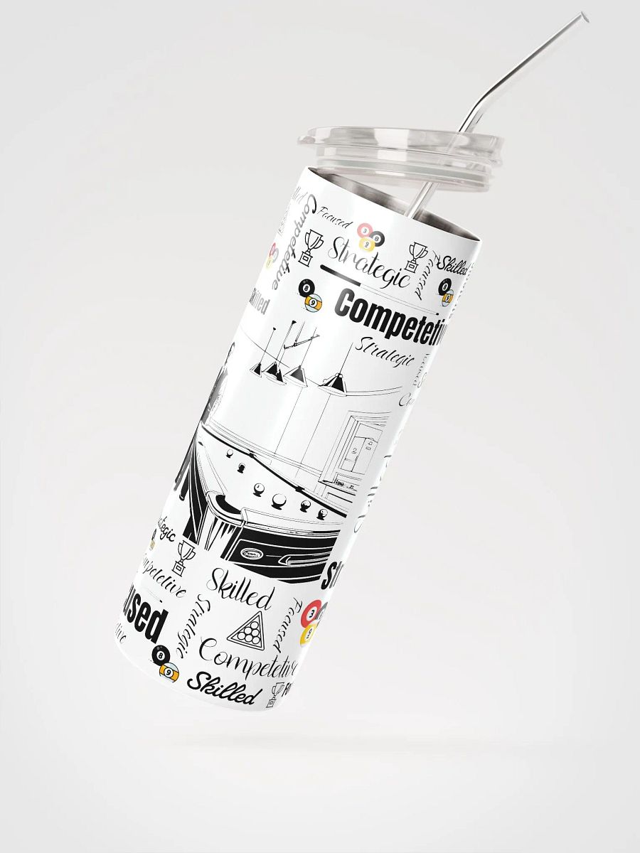 20 oz Billiard Player Affirmation Word Art Tumbler product image (3)