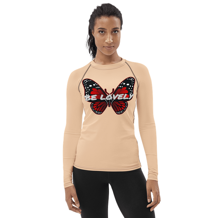 Be Lovely Butterfly Women's Rash Guard product image (1)