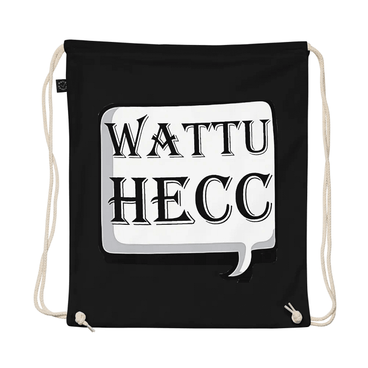 wattuhecc EarthPositive Organic Cotton Drawstring Bag product image (1)