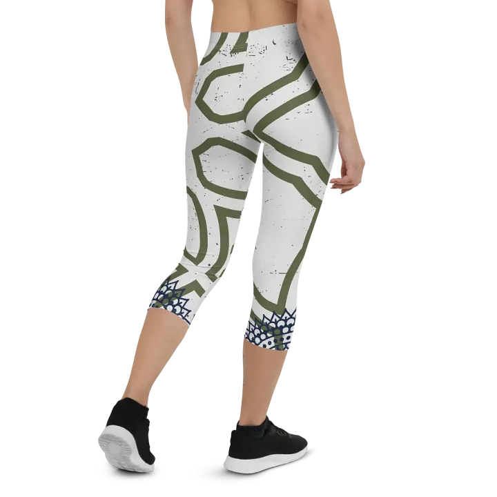 Copy of Sublicolor 301C All-Over Print Capri Leggings – Style Meets Comfort! 🎨👖 product image (2)