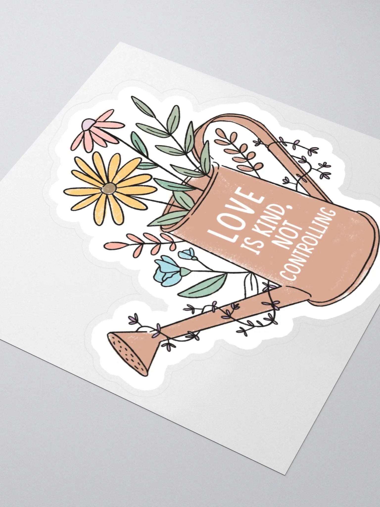 "Love is Kind, Not Controlling" Sticker product image (3)