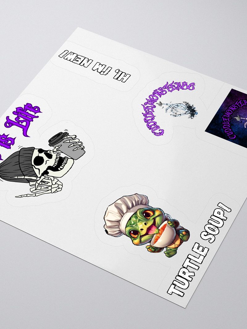 CuddleMonster Vinyl Sticker Set
