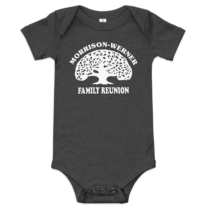 "Morrison-Werner Family Tree" Baby One Piece (Dark) product image (1)
