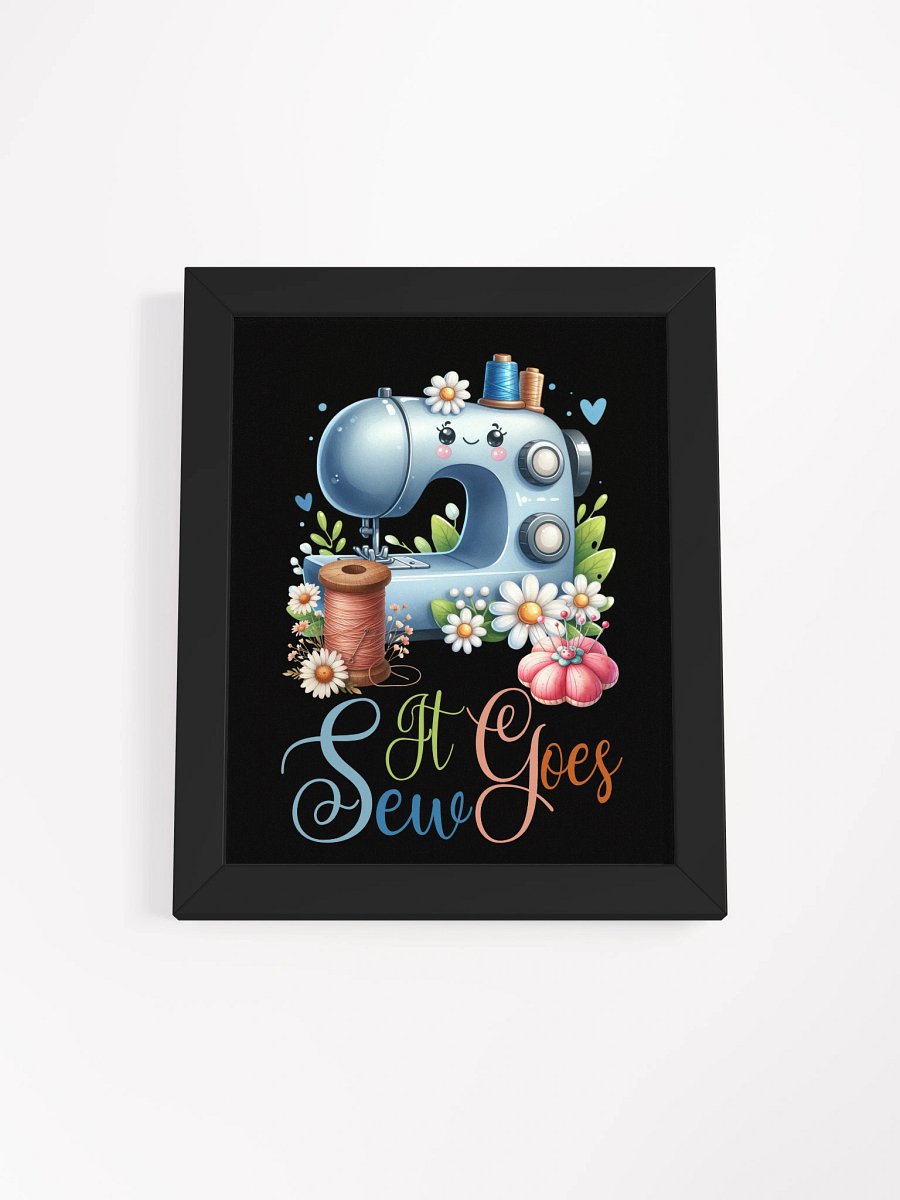 Sew Cute! Whimsical Sewing Machine Poster product image (7)