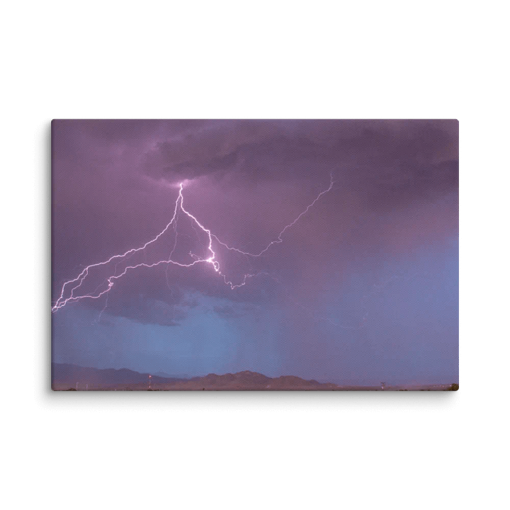 Canvas Print - Lightning over Desert City product image (1)