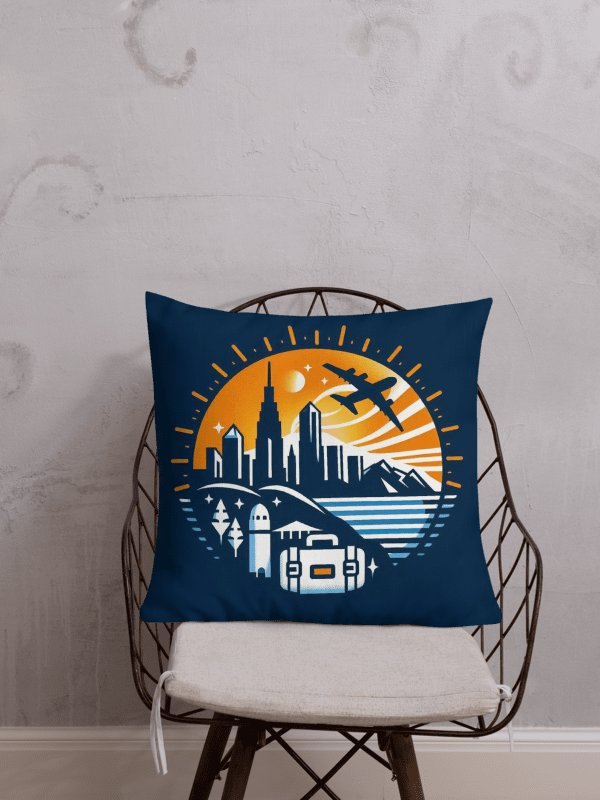 Cityscape Dreams Premium Pillow | traveling product image (1)