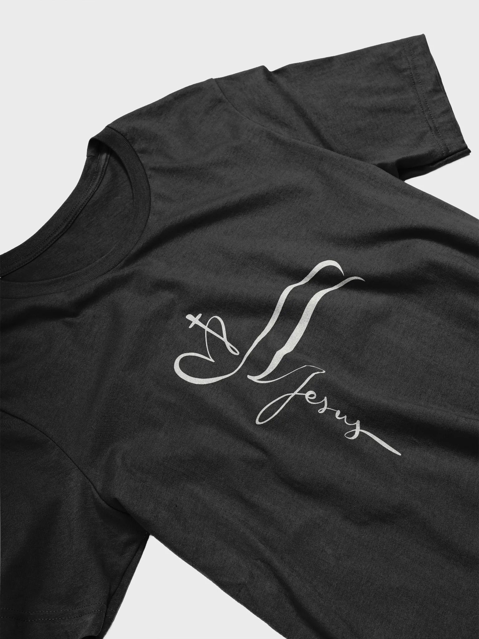Jesus Cross Soft Tee Black product image (3)