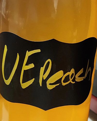 Finished the peach wine I started last November today.  Smooth warm peach very happy with this. Now to figure out some cool s...