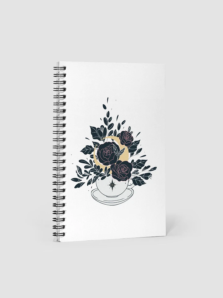 JeffBrutlag Florals and Moon Logo Spiral Notebook product image (1)