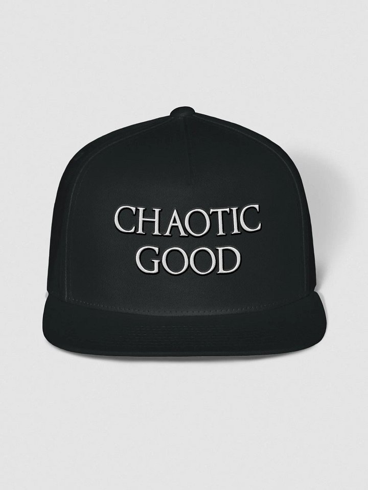 Flat snapback hat - 'Chaotic Good' product image (1)