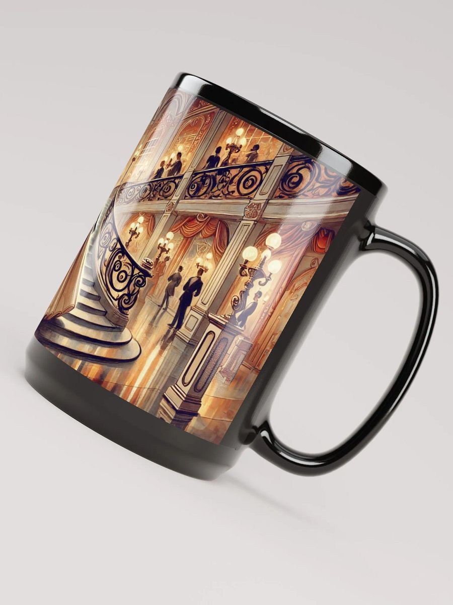 Opera Night Mug - 15 oz Glossy Black Coffee Cup product image (5)