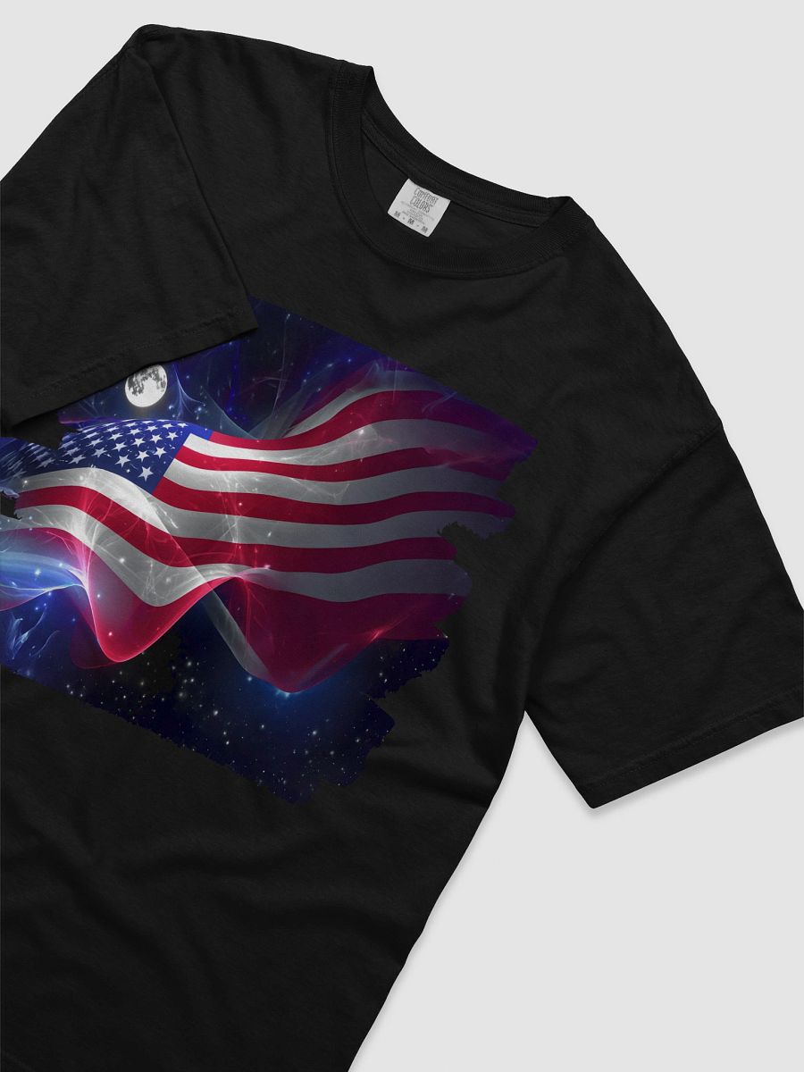 Flying High American Flag Heavyweight Cotton T-Shirt product image (35)
