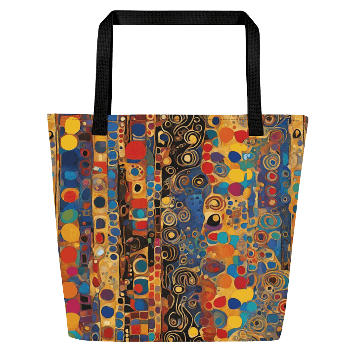 Big printed tote bag with Kadinsky inspired  design product image (1)