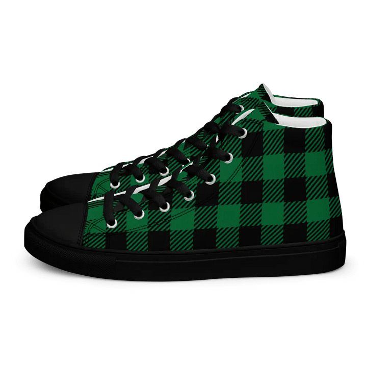 Womens Green Plaid Shoes product image (1)