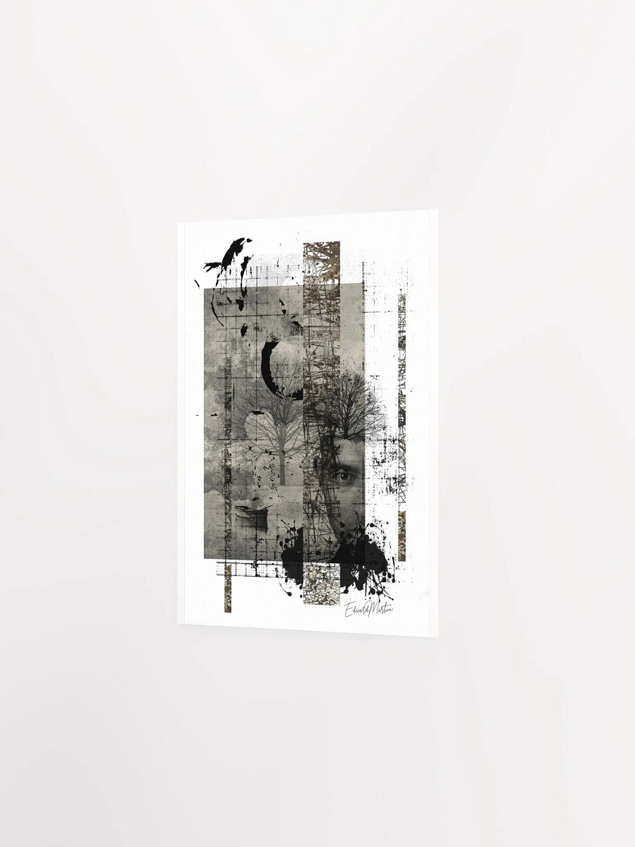 'Solitude' by Edward Martin- Collage-Monochrome Collage Poster product image (3)