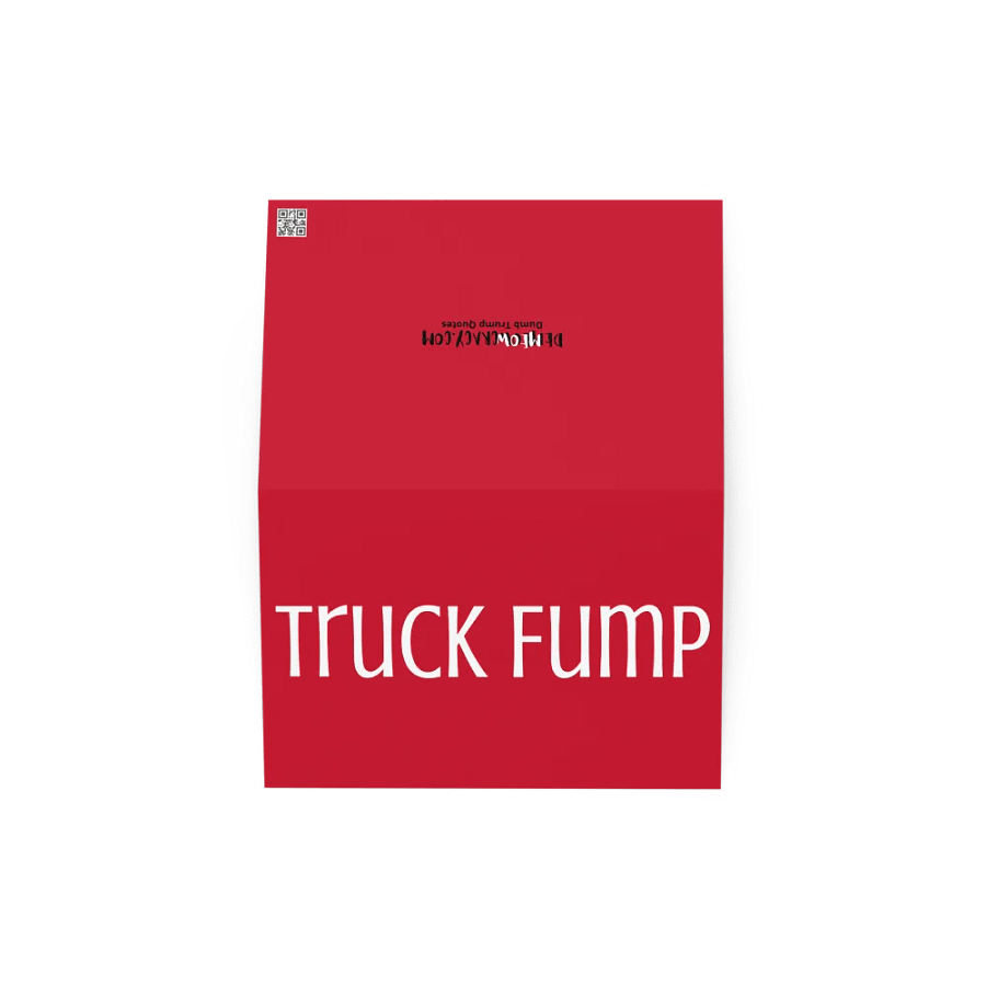 Truck Fump Red All Occasion Greeting Card product image (2)