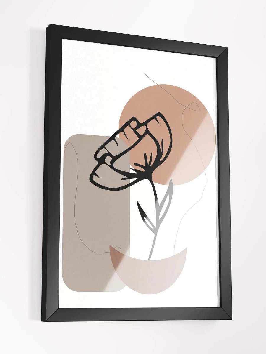 Earth Tones Floral Minimalist Poster product image (16)