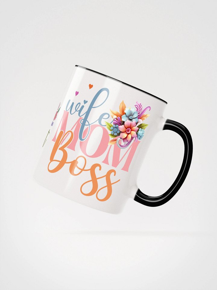 Wife Mom Boss Floral Ceramic Mug product image (20)