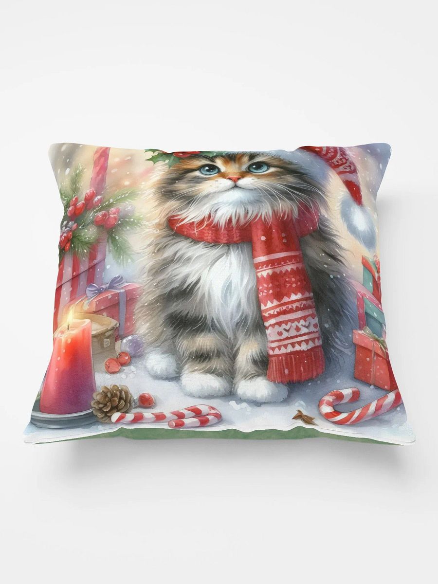 Festive Feline Wonderland Pillow product image (3)