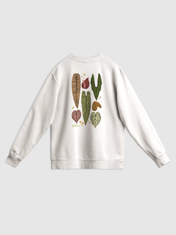 ANTHURIUM COLLAGE (back only) - Midweight Pigment Dyed Sweatshirt product image (1)