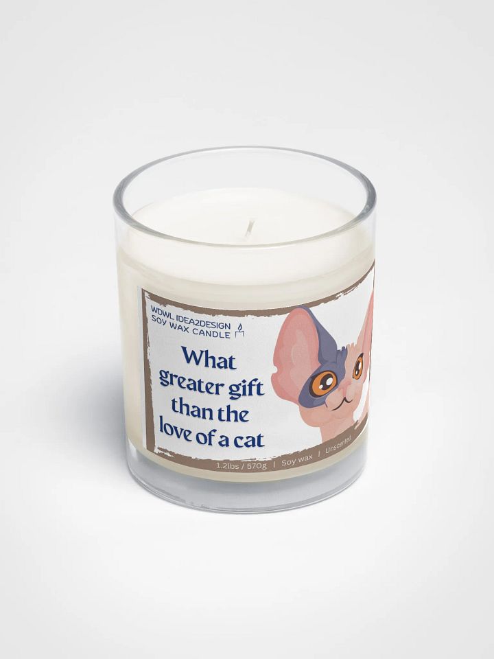 Sphynx Cat Lover Best Gift, Large Capacity, Great Value & Eco-Friendly Candle – 1.2 lbs of Pure Serenity product image (2)
