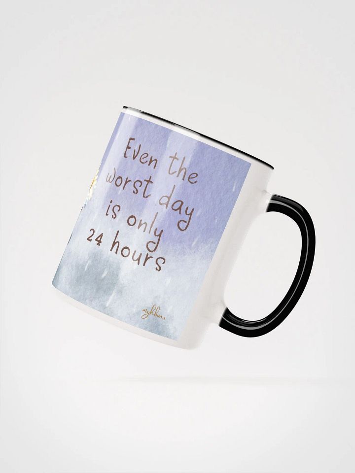 Passing Clouds: Weathering the Storm Ceramic Mug with Quote | 11oz & 15oz Inspirational Coffee Mug | Resilience & Hope Design product image (2)