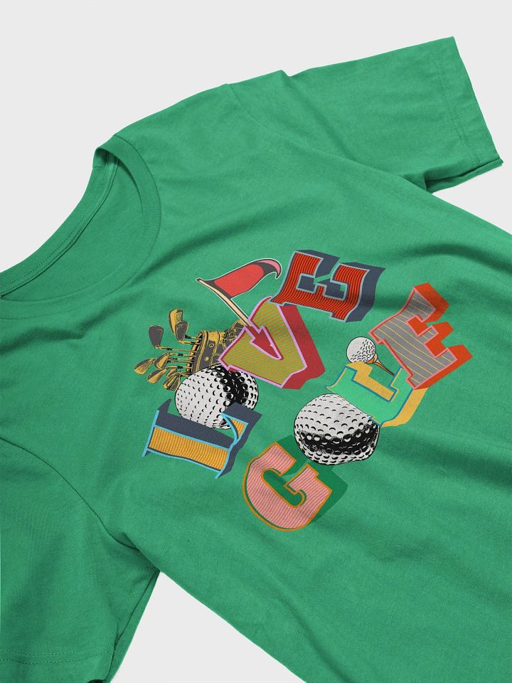 Love Golf Block Letter Illustrated T-Shirt product image (2)