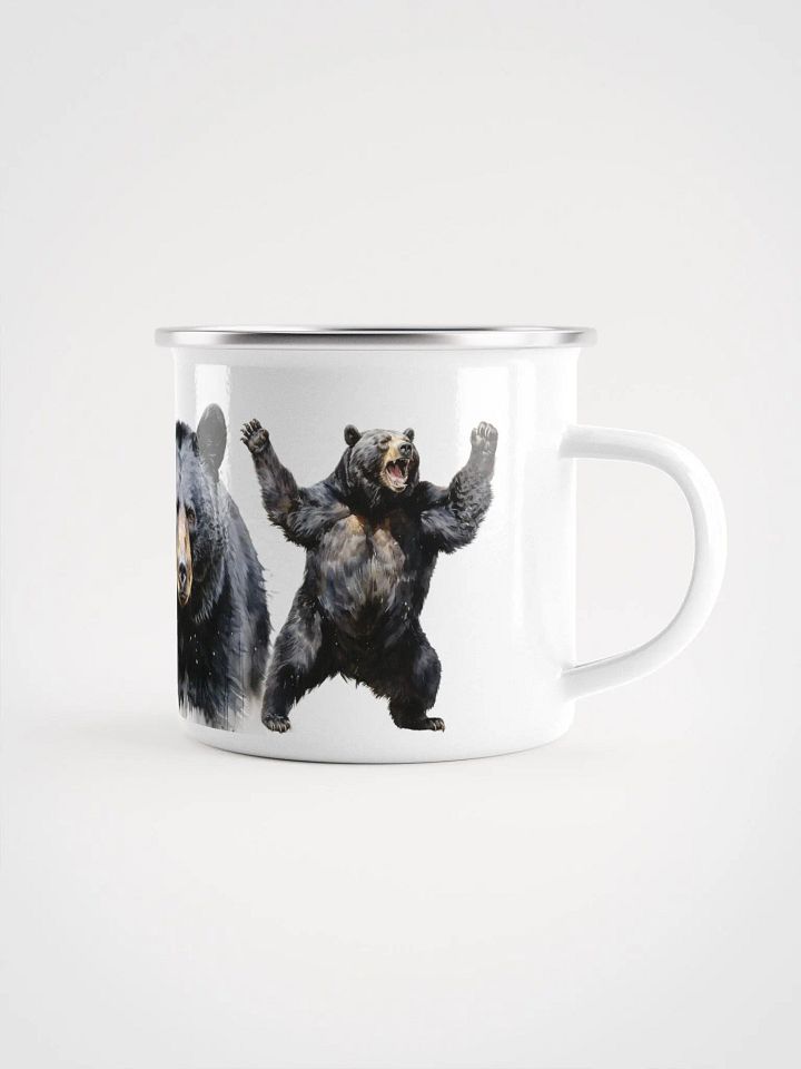 Black Bears Enamel Mug product image (1)