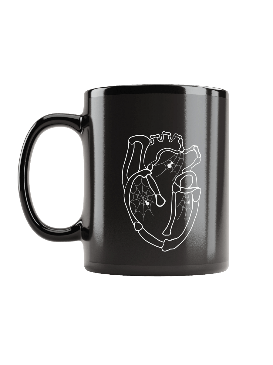Cluttered Heart Black– Anatomy-Inspired Halloween Ceramic Mug product image (11)